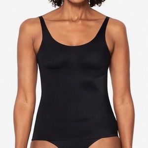 RUBY RIBBON SECOND SKIN CAMI IN BLACK, SIZE 40, NWOT!